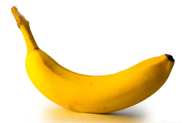 Banane isolée sur blanc — Photo