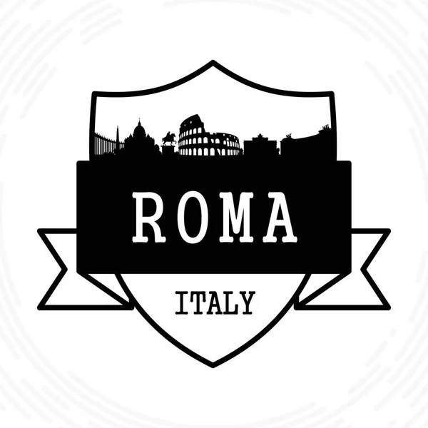 Horizonte de roma —  Vetores de Stock