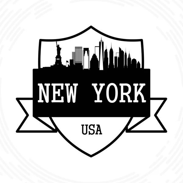 Skyline de Nueva York — Vector de stock