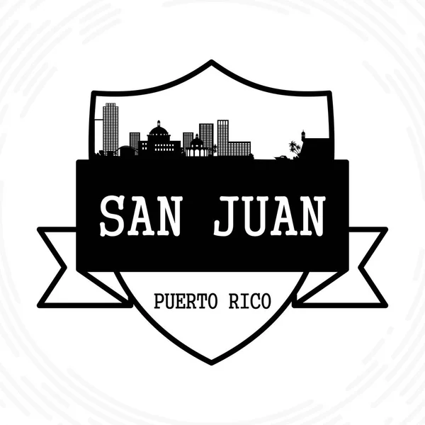 Horizonte de San juan — Vector de stock