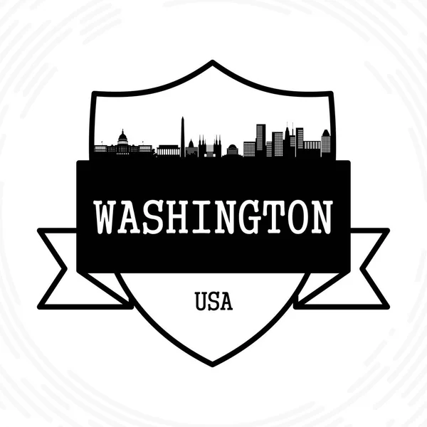 Washington skyline — Stock vektor