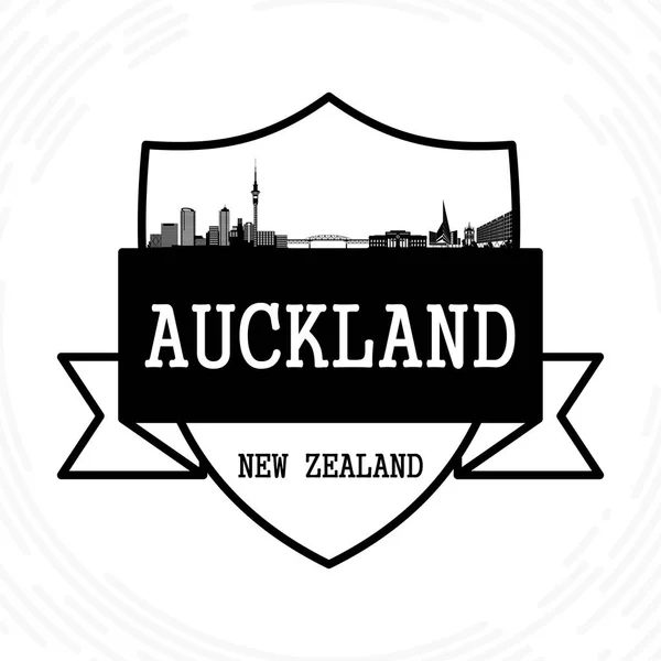 Skyline di Auckland — Vettoriale Stock