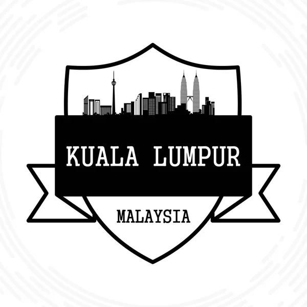 Kuala Lumpur skyline — Stock Vector