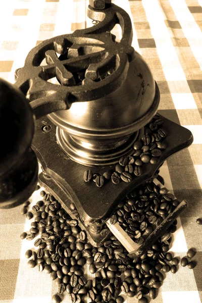 Vintage Manuell Kaffekvarn — Stockfoto