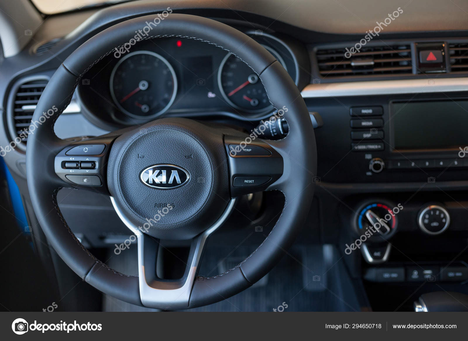 Russia Izhevsk July 4 2019 Showroom Kia Interior Of