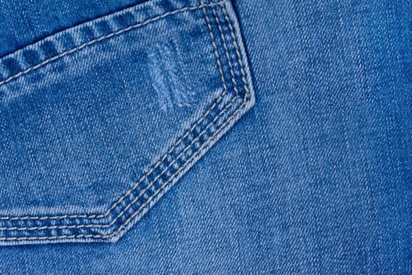 粗い質感の青い色のジーンズ素材. — ストック写真