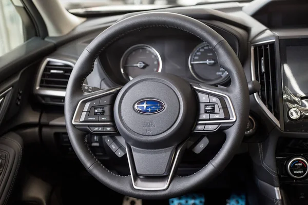 Russia Izhevsk August 2020 Subaru Showroom Interior New Modern Car — Stock Photo, Image