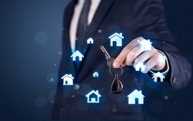 Evlerin tuşu tutmakta işadamı