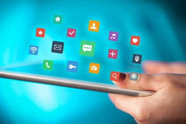 Tablet apps ile dokunmadan parmak
