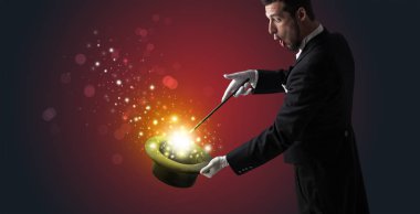 Beyaz el conjuring ortada