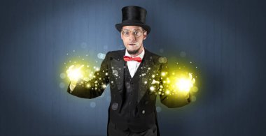 Süper güç elinde tutan illüzyonist