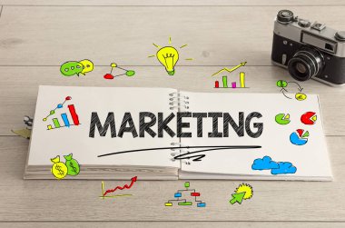 Defter ile office araçları katta