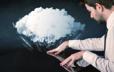 Etkileşimli tablo dokunmadan eller