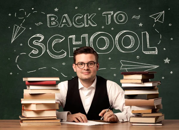 Back to school teacher — Stock Photo, Image