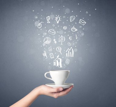 El tutma kahve Kupası