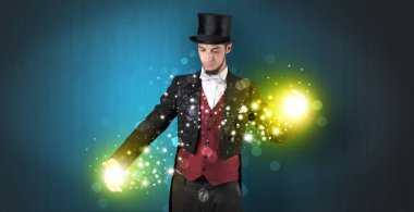 Süper güç elinde tutan illüzyonist