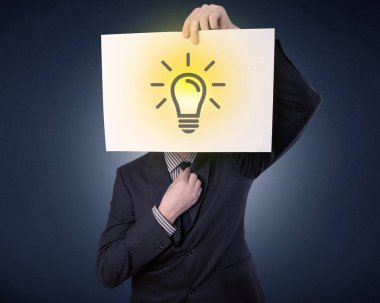 Ampul ile işadamı holding kağıt