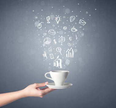 El tutma kahve Kupası