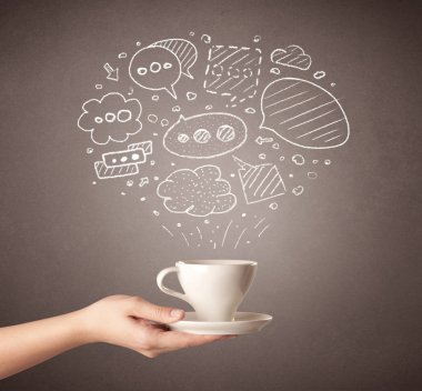 El tutma kahve Kupası