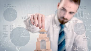 Bir kule inşa işadamı