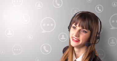 Kadın telemarketer c