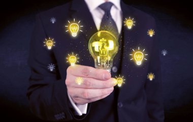 işadamı bir parlak fikir kavram vardır
