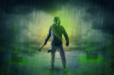 Patlamadan sonra terk edilmiş bir alanda korumak