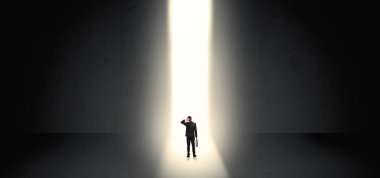 Bir şey sonunda ışık görmek işadamı