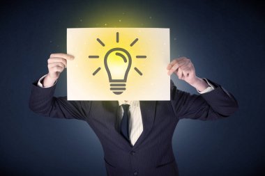 Ampul ile işadamı holding kağıt