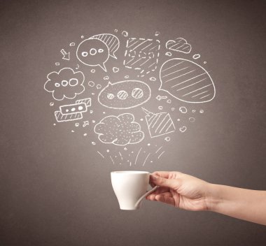 El tutma kahve Kupası