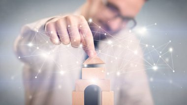 Bir kule inşa işadamı