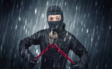 Ev kamera eylem tarafından hırsız yakalandı.