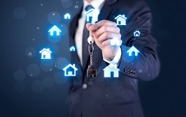 Evlerin tuşu tutmakta işadamı