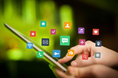 Tablet apps ile dokunmadan parmak