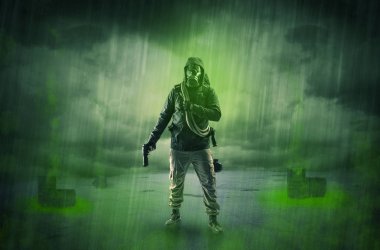 Patlamadan sonra terk edilmiş bir alanda korumak