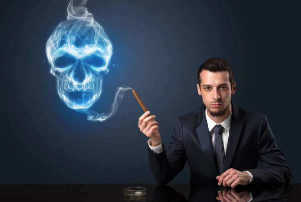Biznesmen koncepcja dla niepalących — Zdjęcie stockowe
