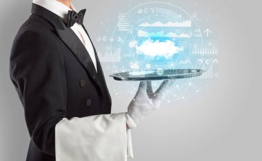 Garson servis bulut teknoloji kavramı