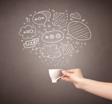 El tutma kahve Kupası