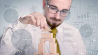 Bir kule inşa işadamı