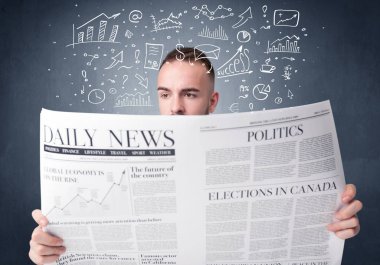 işadamı okuma gazete