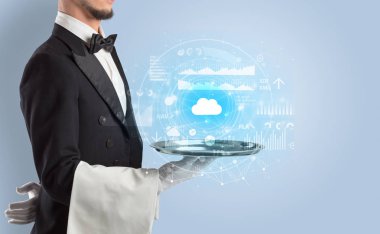 Garson servis bulut teknoloji kavramı