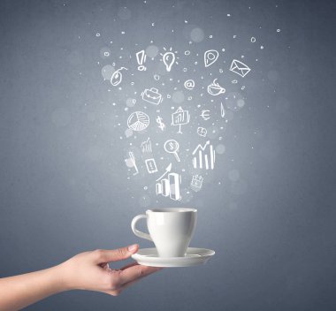 El tutma kahve Kupası