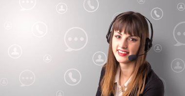 Kadın telemarketer c