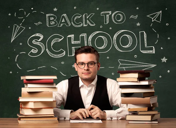 Back to school teacher — Stock Photo, Image