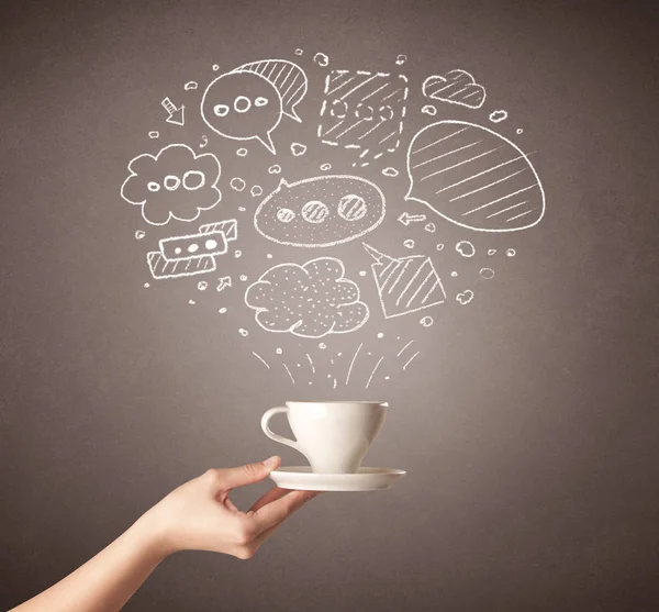 El tutma kahve Kupası