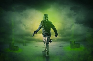 Patlamadan sonra terk edilmiş bir alanda korumak