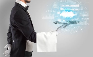 Garson servis bulut teknoloji kavramı