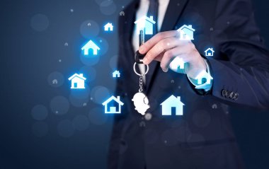 Evlerin tuşu tutmakta işadamı