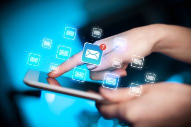 Mail ile tablet dokunmadan parmak