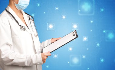 kadın doktor ile not etmek